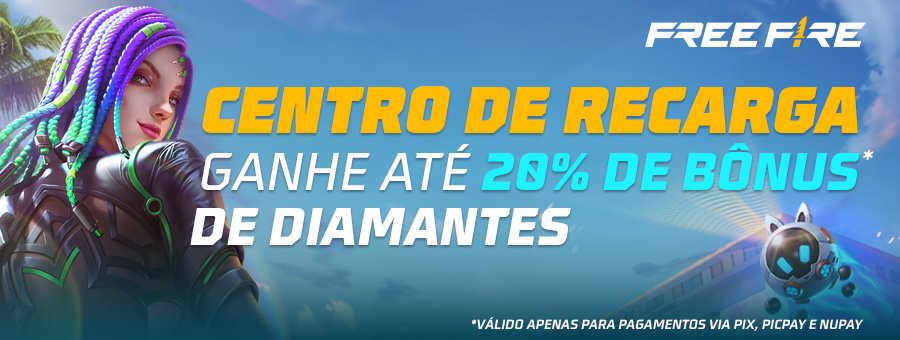 Banner promocional 4 do Centro de Recarga Free Fire