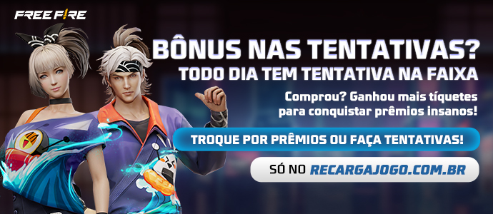 Banner promocional 1 do Centro de Recarga Free Fire